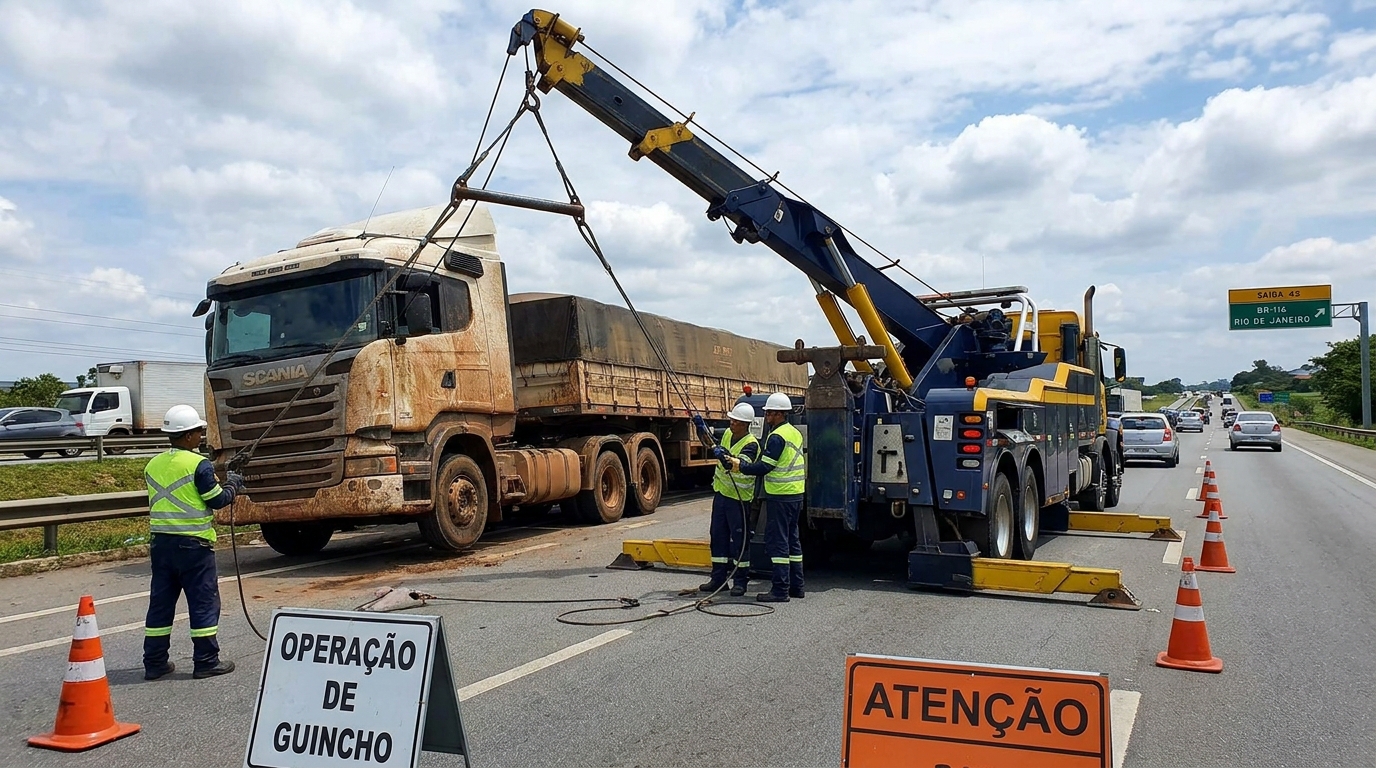 Reboque de Caminhão Baú em São José dos Pinhais‑PR